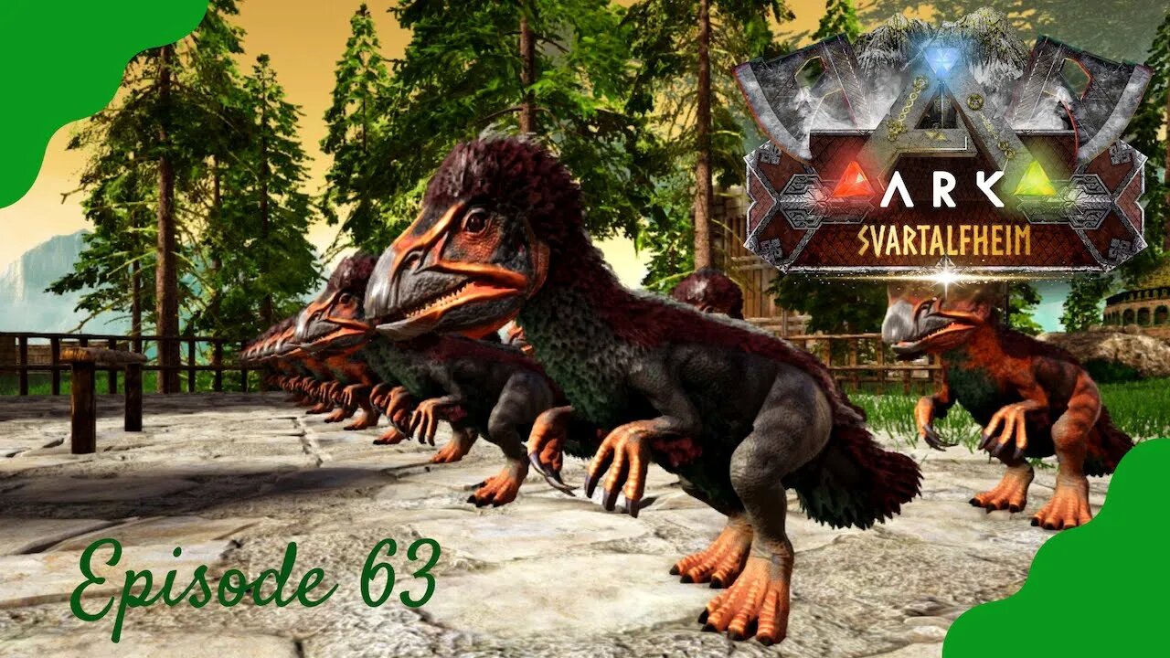 Svartalfheim; Therizino Army! Raising the Therizinos in prep for the Alpha Dragon!- ARK - Episode 63