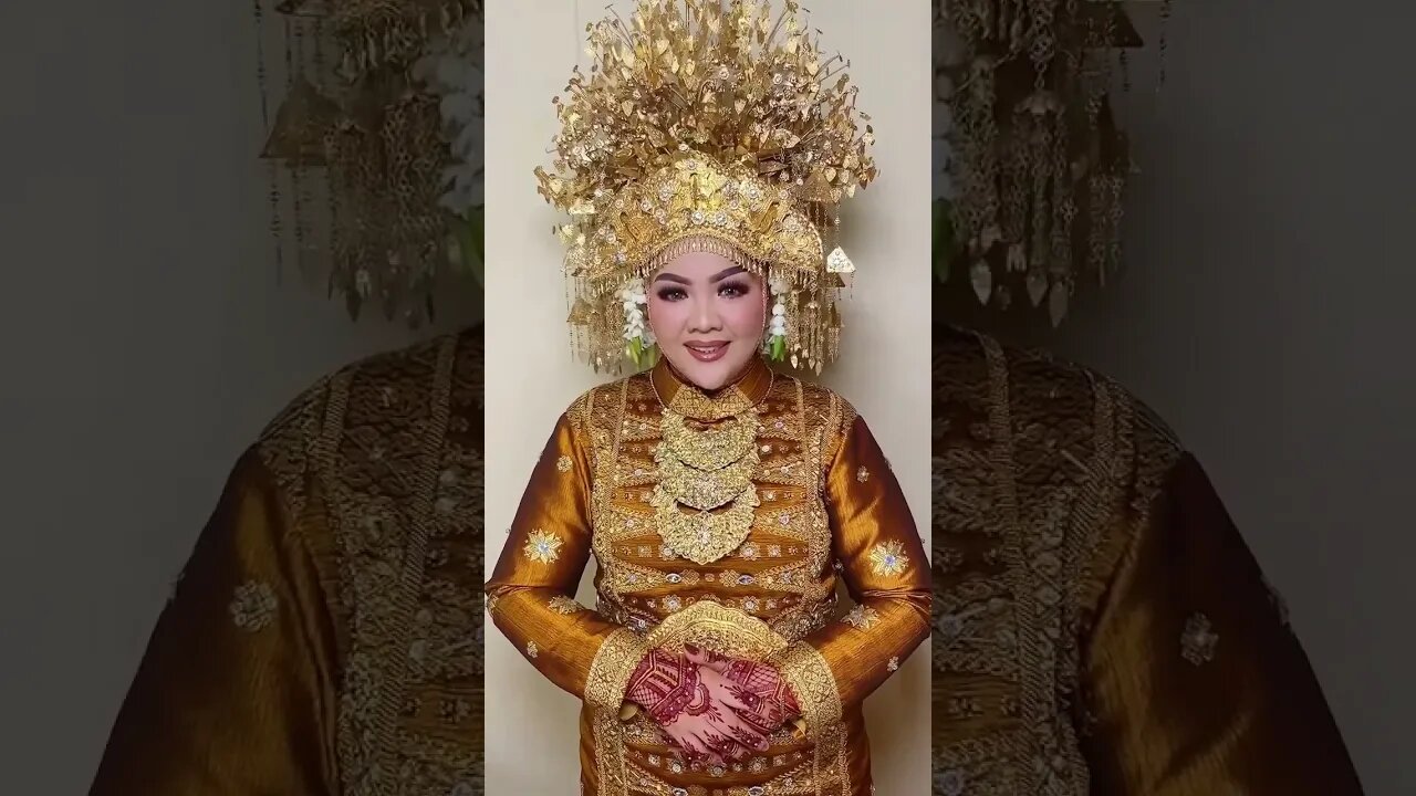 CANTIK ! PENGANTIN PAKAIAN ADAT PALEMBANG - SUMATERA SELATAN-INDONESIA #short #shorts #shortvideo