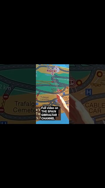 Gibraltar Cable Car Map #shorts