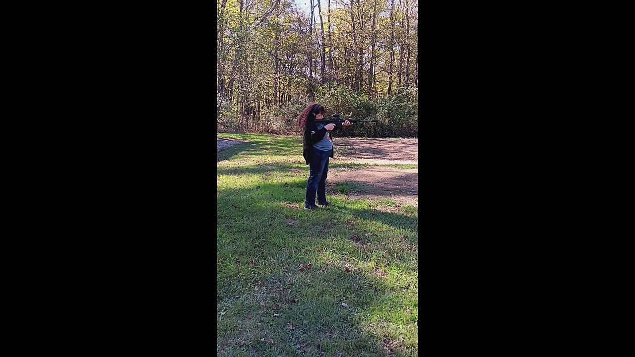 Rebecca at the range