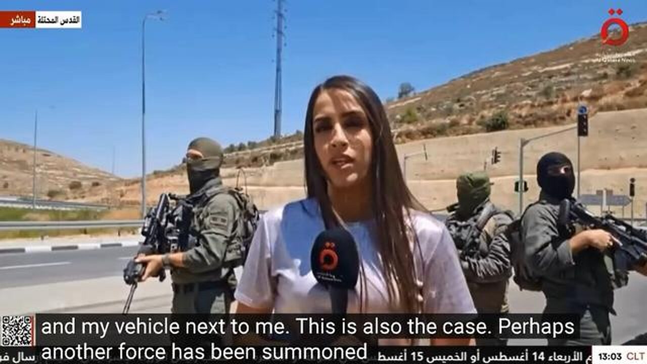 Jerusalem - Palestinian Journalist Harassed & Intimidated By IDF Soldiers During Live Report