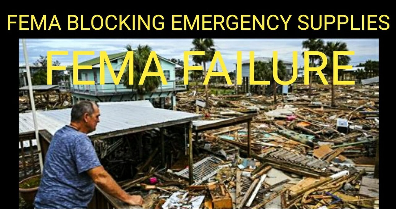 Biden/Harris Admin. FEMA FAILURE. Fed. Emer. Mismanagement. FEMA Blocking Aid