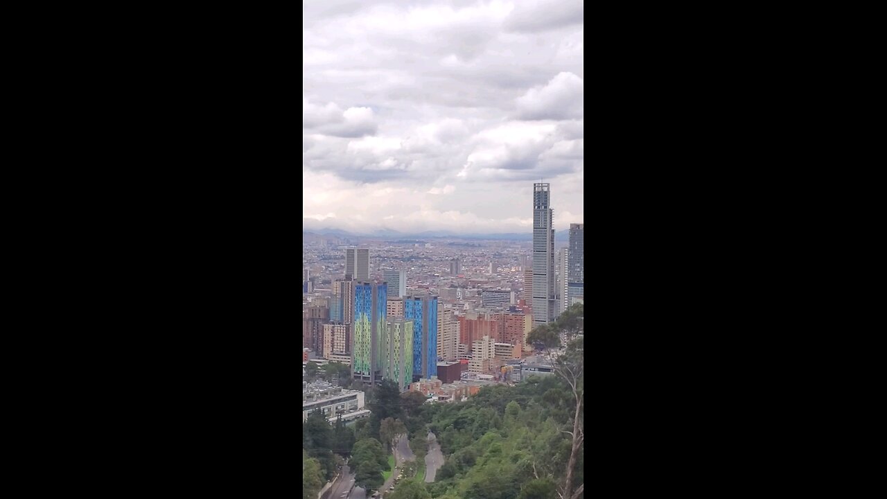 Riding on the 🚆 up to the monserrate in Bogota