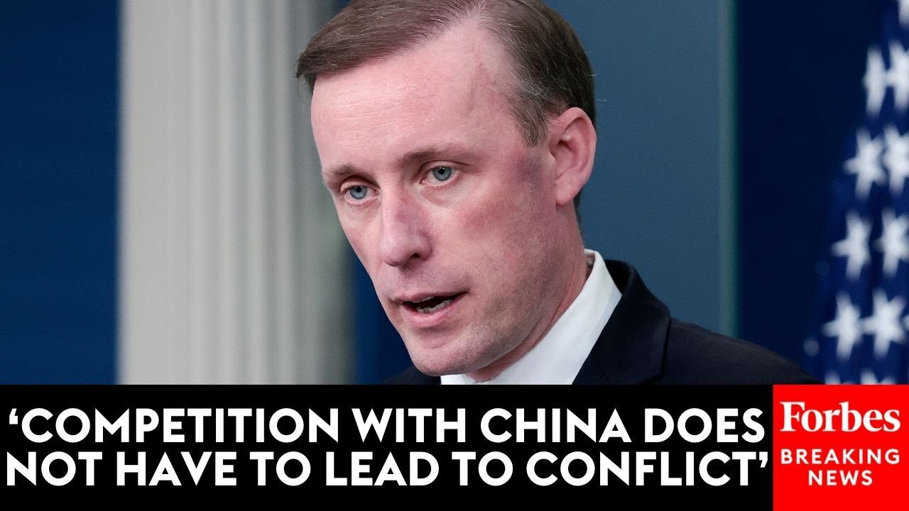 National Security Advisor Jake Sullivan Holds A Press Briefing In Beijing, China