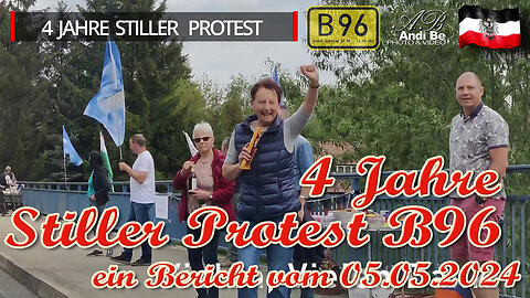 Stiller Protest an der B96 vom 05.05.2024