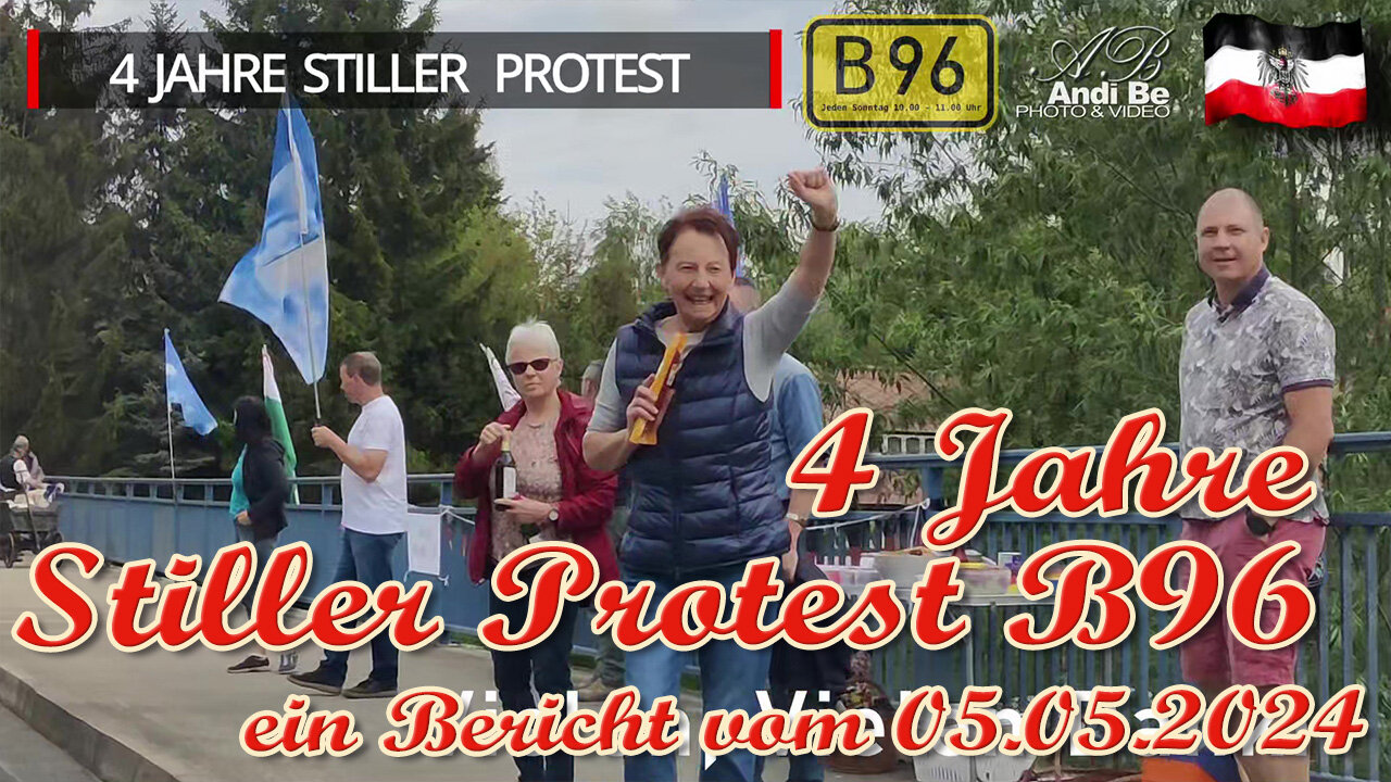 Stiller Protest an der B96 vom 05.05.2024