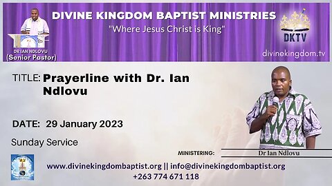 Prayerline with Dr. Ian Ndlovu (29/01/23)