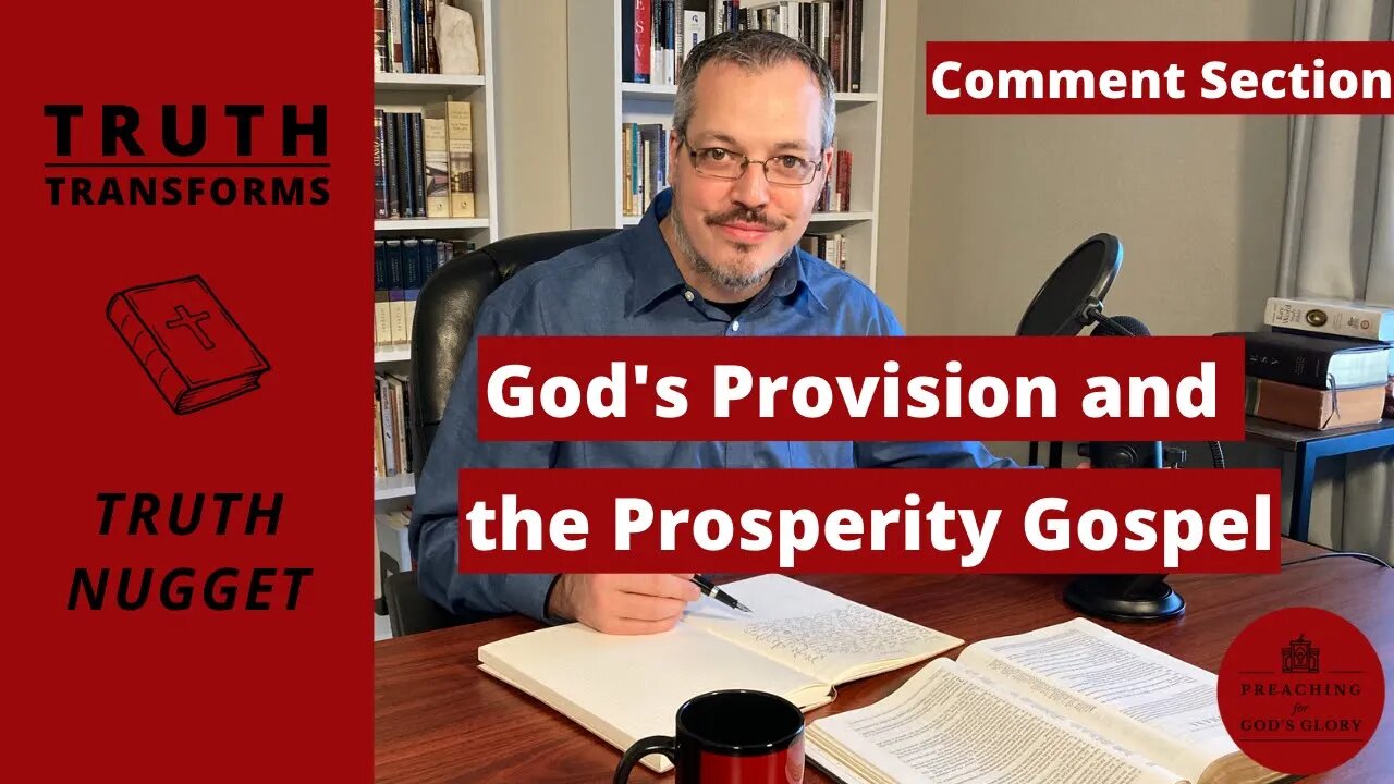 What about material needs? Spotting the prosperity gospel? | Charles Spurgeon, God's Provision