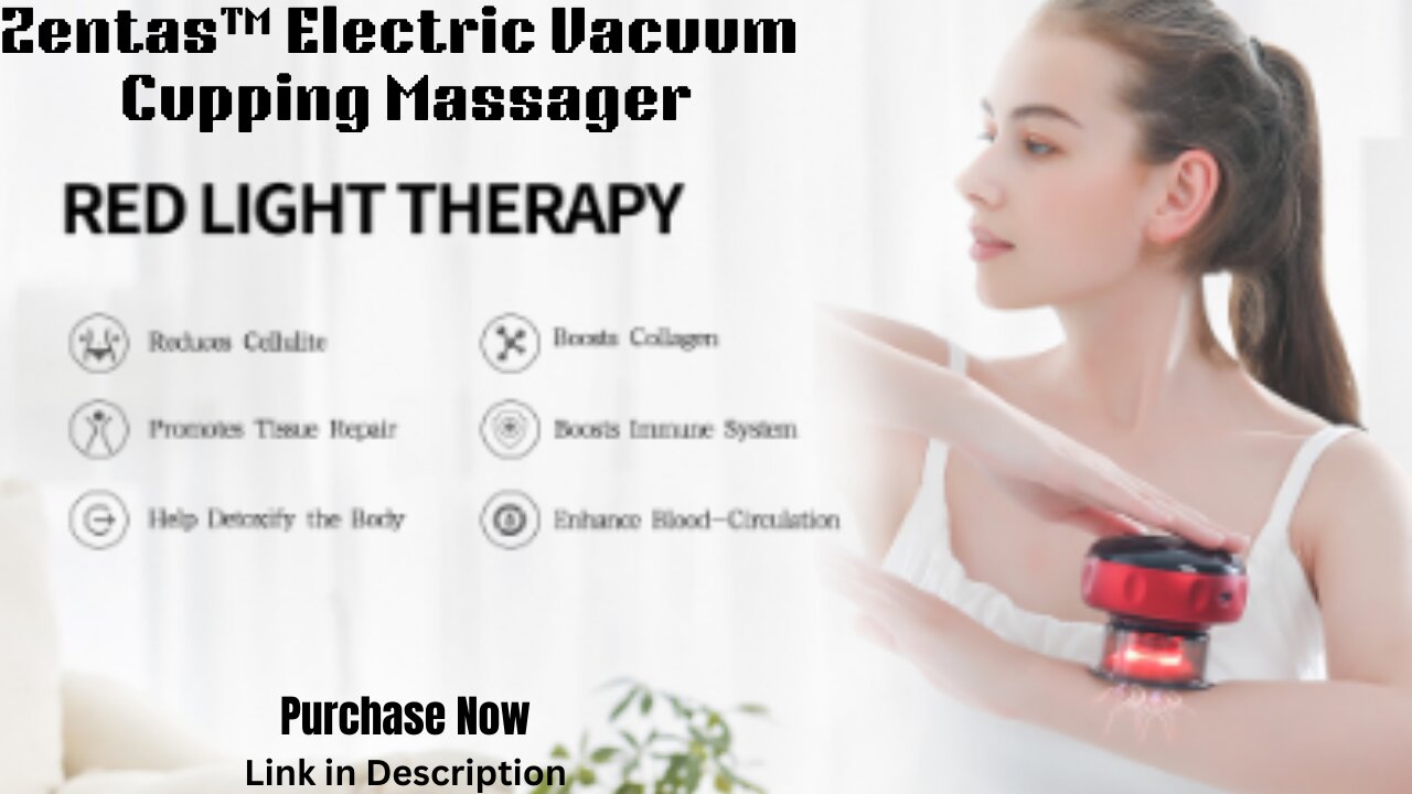 Zentas™ Electric Vacuum Cupping Massager| Natural Relief| Deep muscle relaxation| Blood circulation