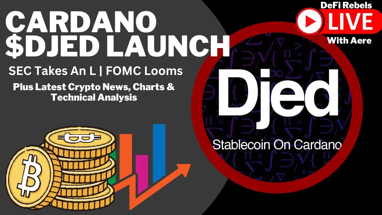 Cardano DJED Stablecoin Launch | SEC Takes and L With LBRY | Latest Bitcoin & Crypto Update