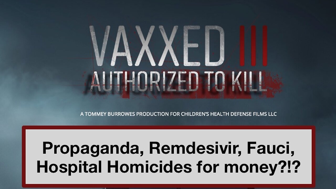 Propaganda, Fauci, Remdesivir, Hospital Homicides for Money?!?