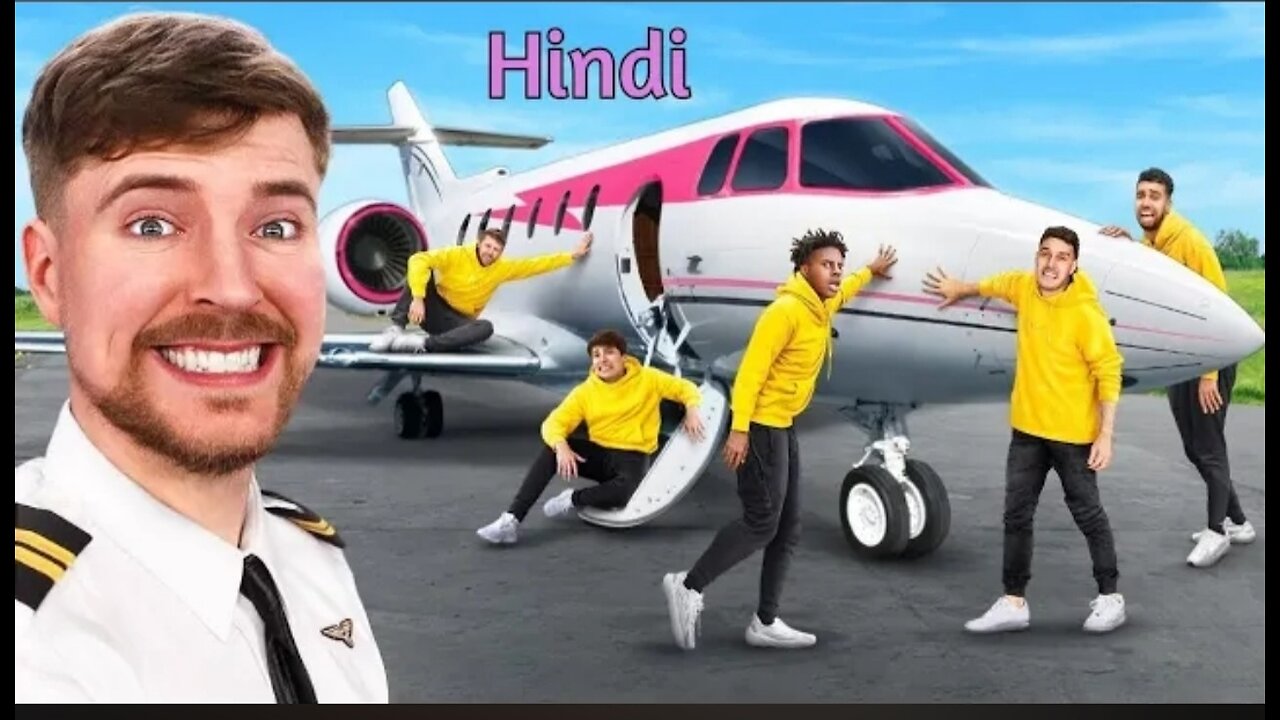 Last To Take Hand OFF Jet, Keeps It! Keeps It! In Hindi | MrBeast