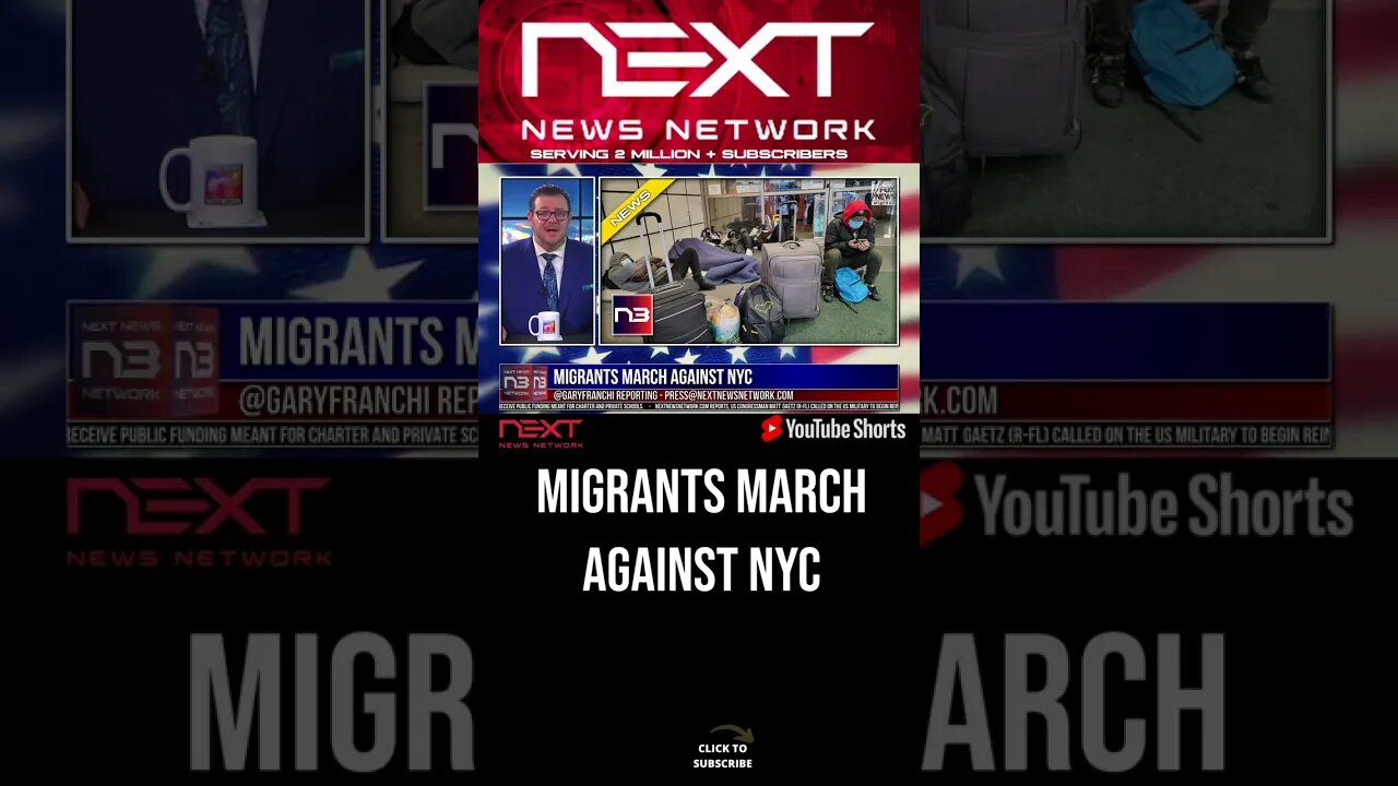 Migrants March Against NYC #shorts