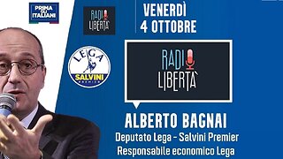 🔴 QUI PARLAMENTO - On. Alberto Bagnai, Responsabile economico della Lega, a RadioLibertà (4.10.2024)