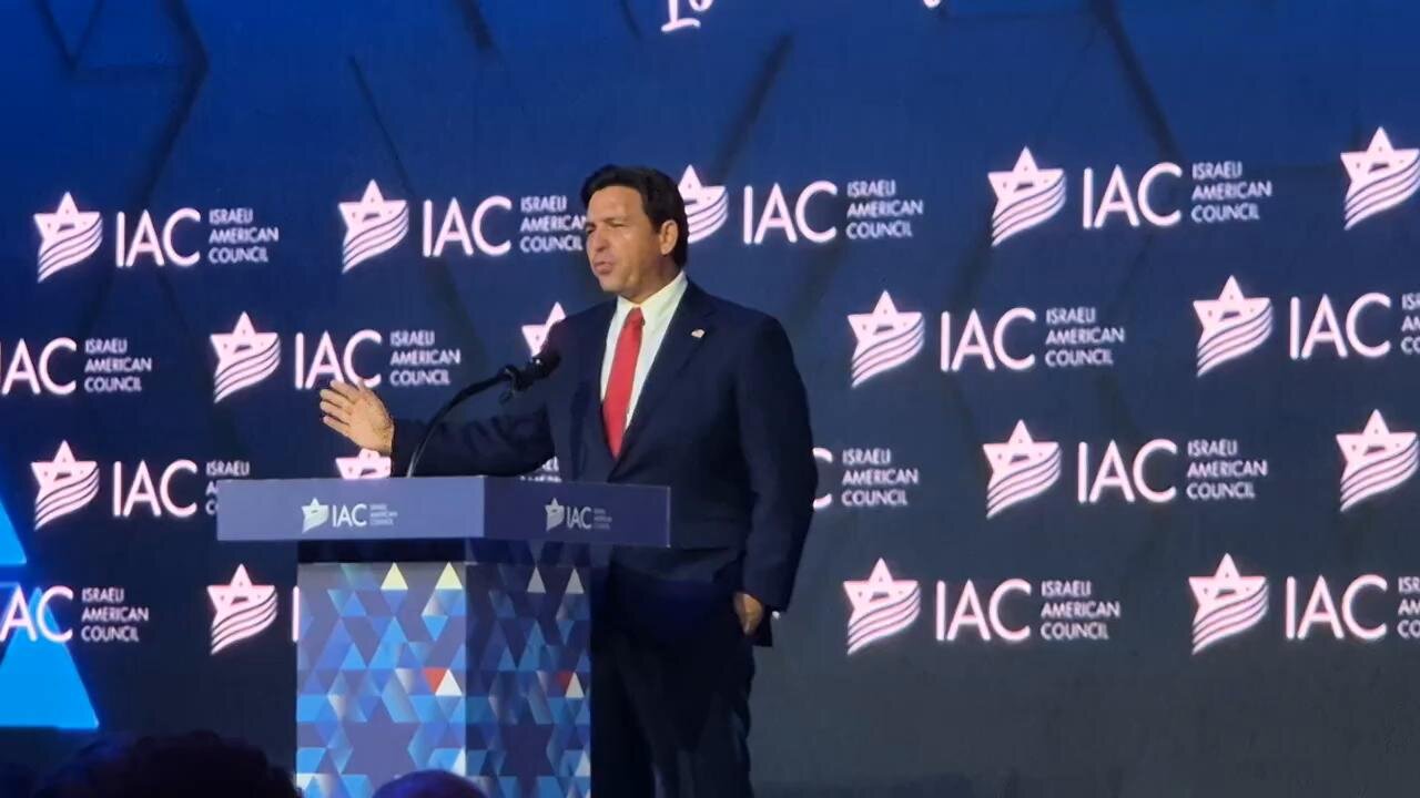 Ron DeSantis at the IAC summit in DC