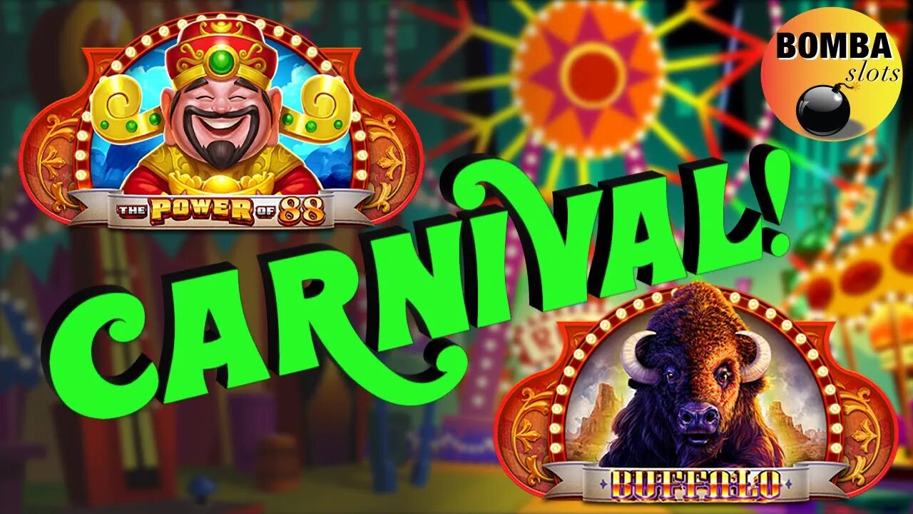 1st TRY! 🎪 JACKPOT CARNIVAL! 🤡 The Power of 88 and Buffalo #Casino #LasVegas #slotmachines