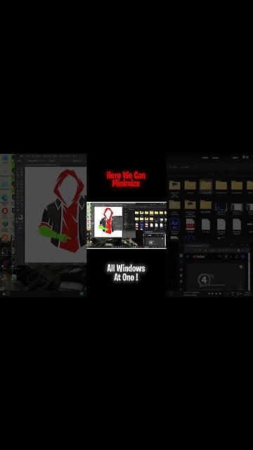 minimize all windows with this command
