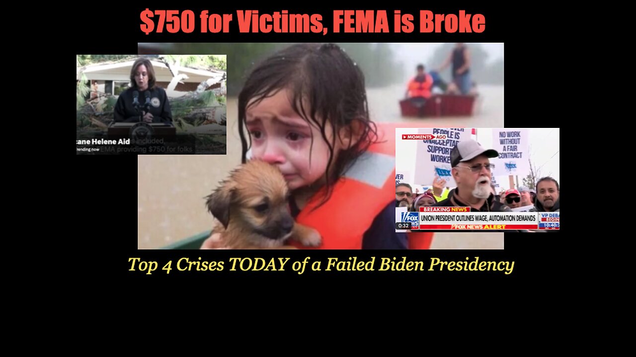 $750 for Victims, FEMA is Broke