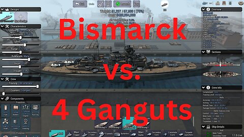 Bismarck vs. 4 Ganguts