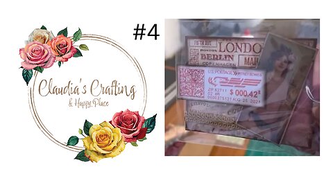 How to make an Embellishment with Canceled Postage