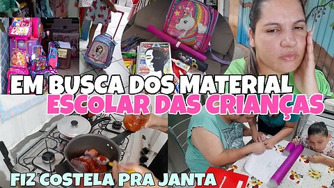 MATERIAL ESCOLAR DAS CRIANÇAS||FIZ COSTELA PRA JANTA + DESABAFO