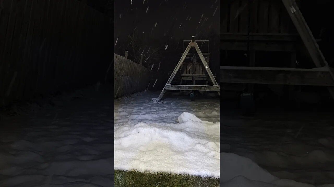 Snowfall in the evening #fyp #weather #shorts