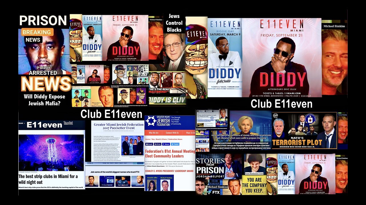 P Diddy Exposes Club E11even Michael Simkins Jewish Mafia Blackmailing Exploiting Black Community