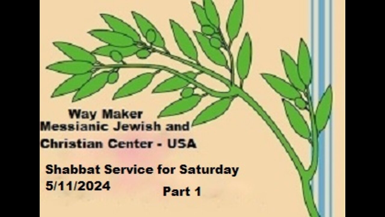 Parashat Kedoshim - Shabbat Service for 5.11.24 - Part 1