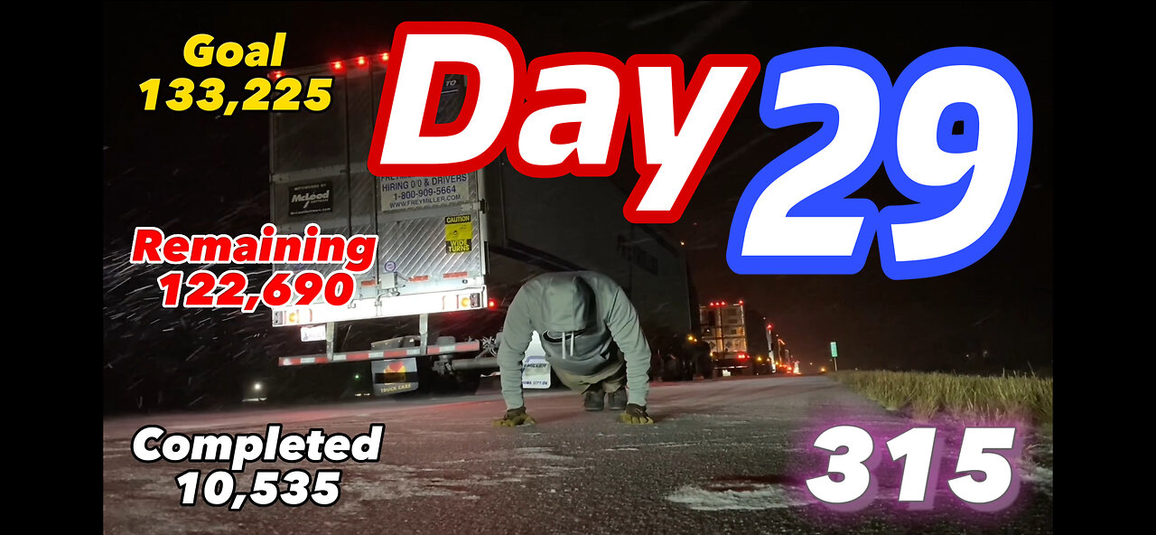 January 29th. 133,225 Push Ups challenge