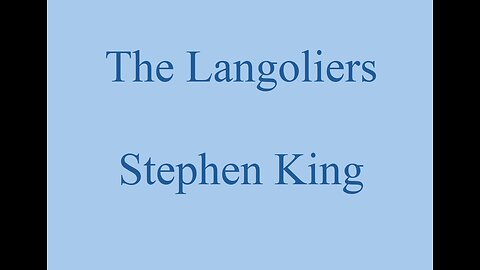 The Langoliers - Part 1 - Stephen King