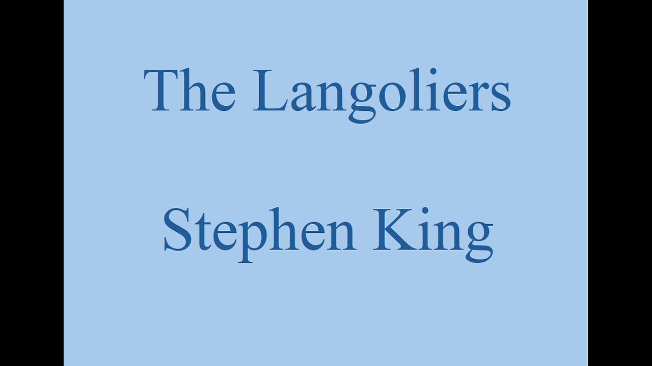 The Langoliers - Part 1 - Stephen King