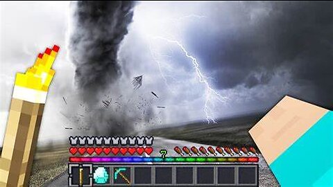 MINECRAFT pero cada 30 SEGUNDOS hay un DESASTRE NATURAL 😱🌋