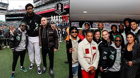 Kevin Hart & Meek Mill Attend The Eagles Game Wit Lil Baby! 🦅