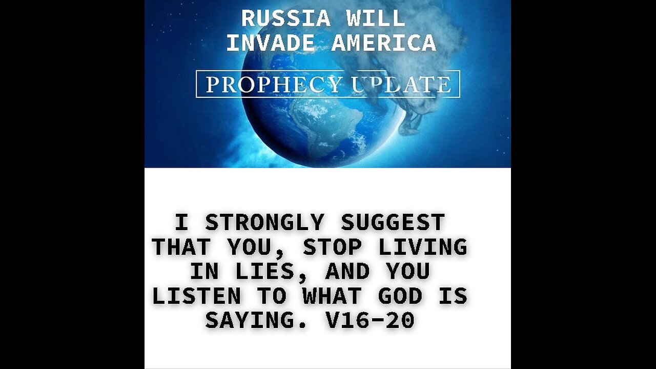 I STRONGLY SUGGEST THAT YOU, STOP LIVING IN LIES, AND YOU LISTEN TO WHAT GOD IS SAYING. V16-20