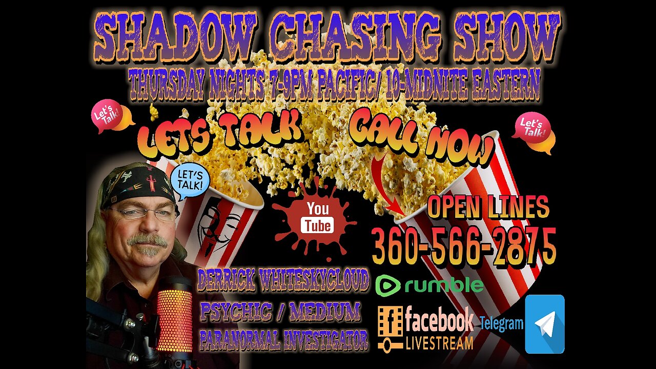 SHADOW CHASING SHOW - LETS TALK OPEN LINES FROM AROUND THE WORLD NEWS & REVIEWS 9-5-2024