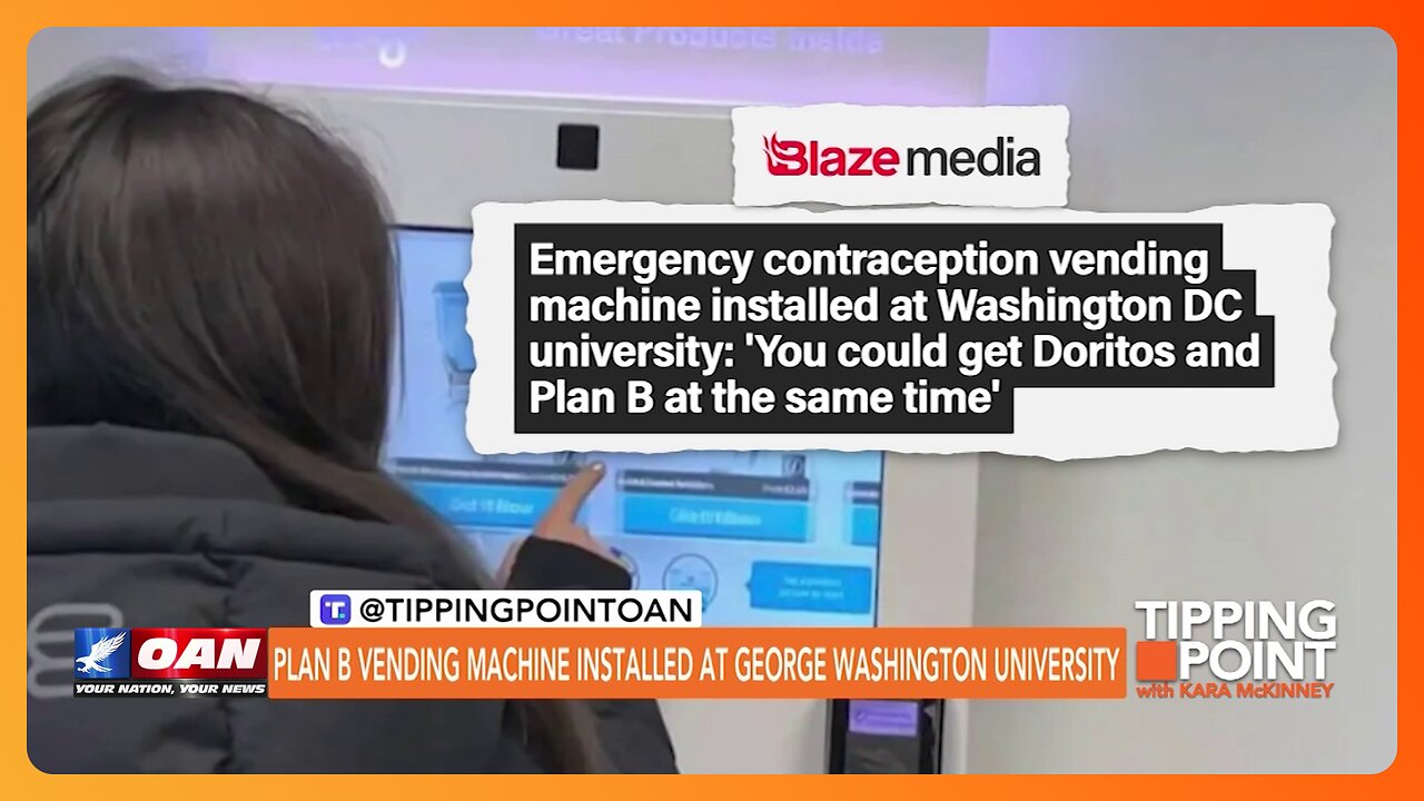 Tipping Point - Plan B Vending Machine Installed at George Washington University