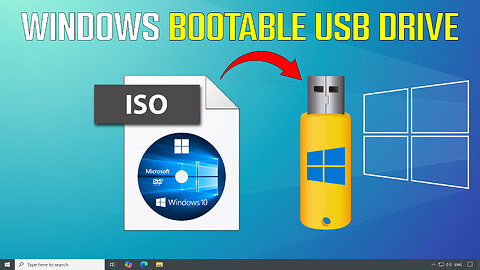 How To Create a Windows Bootable USB drive and Install Windows