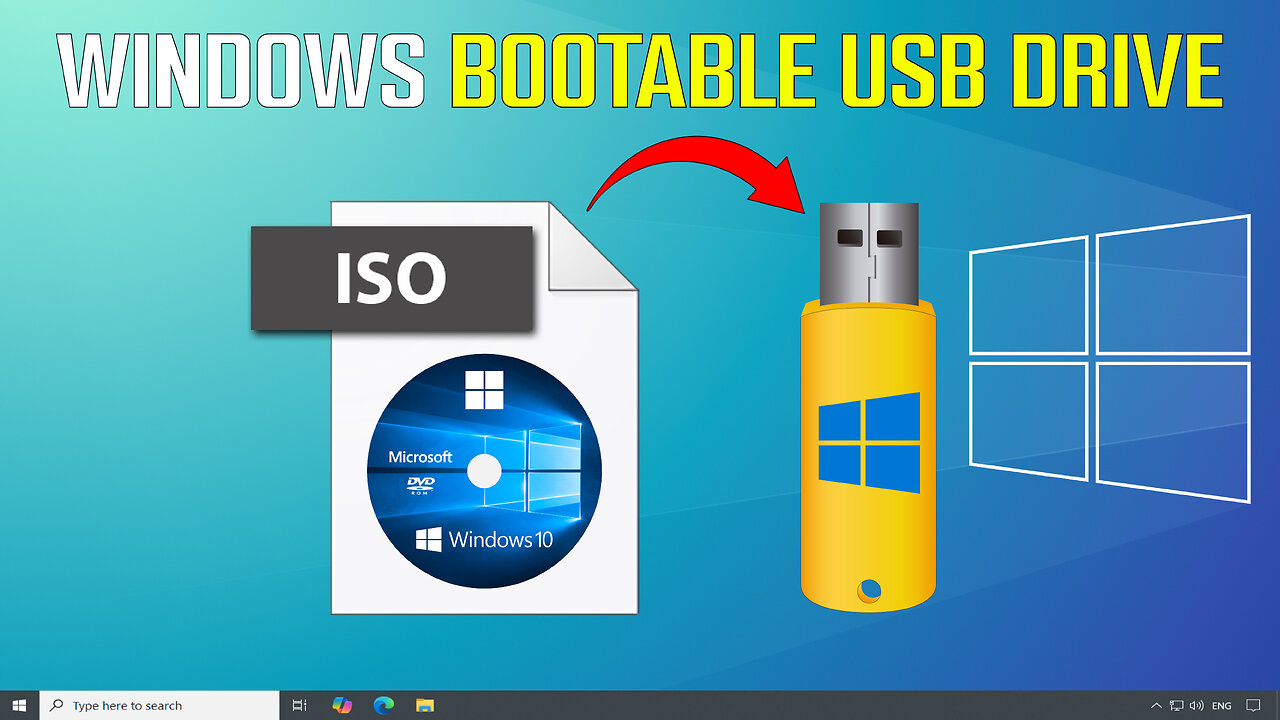 How To Create a Windows Bootable USB Drive and Install Windows