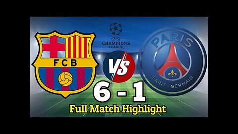 Fab vs psg 6 ,,, 1 full match highlight । Barcelona vs paris