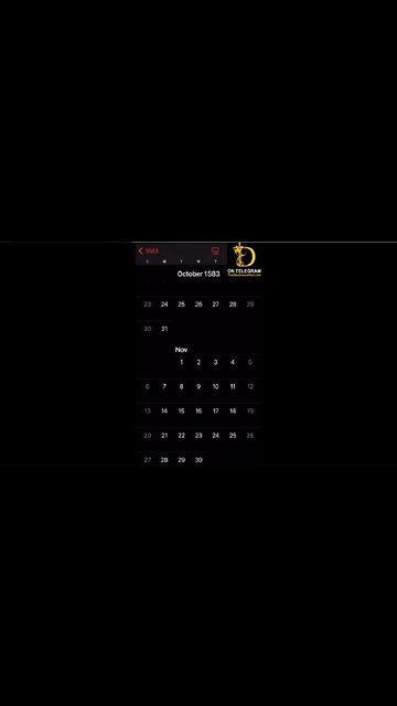 BREAKING NEWS! Why Does iPhone Calendar Show Missing Days | October 5-14, 1582