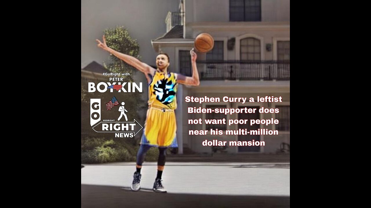 Stephen Curry a leftist Biden-supporter does not want poor people near his mansion