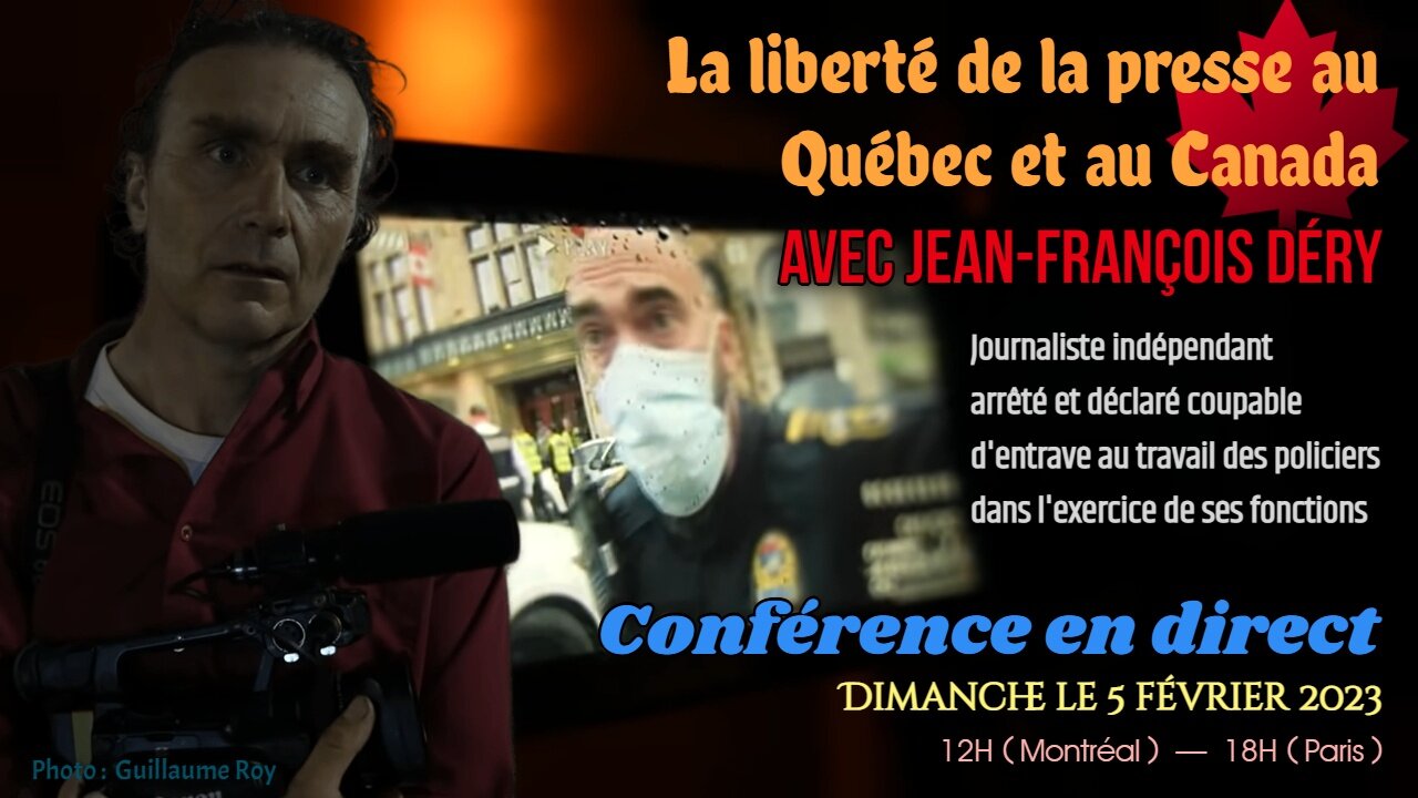 Conférence vidéo avec le journaliste indépendant Jean-François Déry