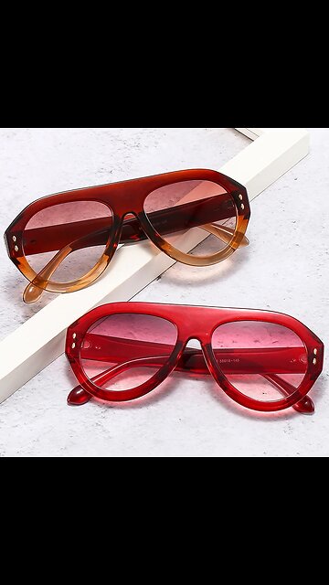 Retro Oversized Pilot Sunglasses Fashion