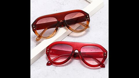 Retro Oversized Pilot Sunglasses Fashion