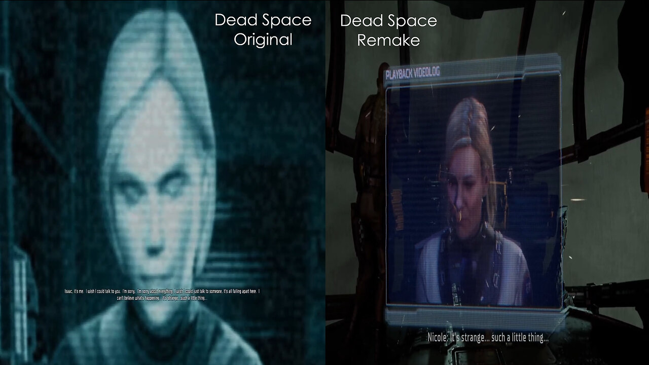 Comparism between Dead Space and the Dead Space Remake: the first minutes