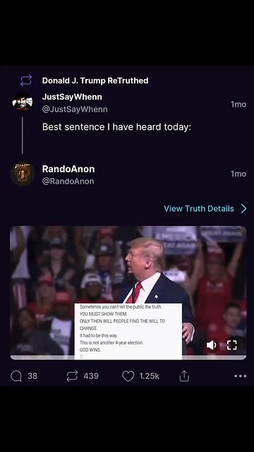 Trump - Let People SEE the TRUTH