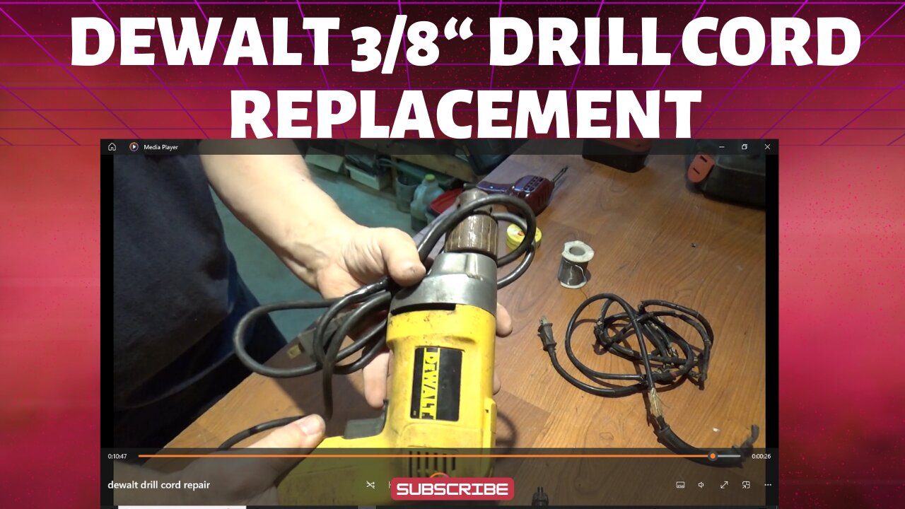 dewalt 3/8" drill cord replacement