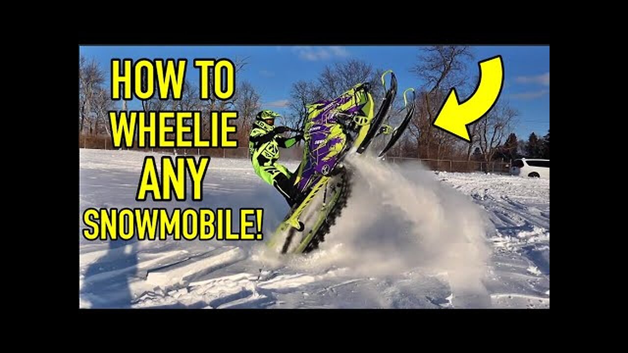 How To Wheelie ANY Snowmobile!