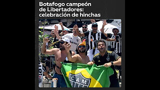 Fanáticos del Botafogo celebran su primera Copa Libertadores