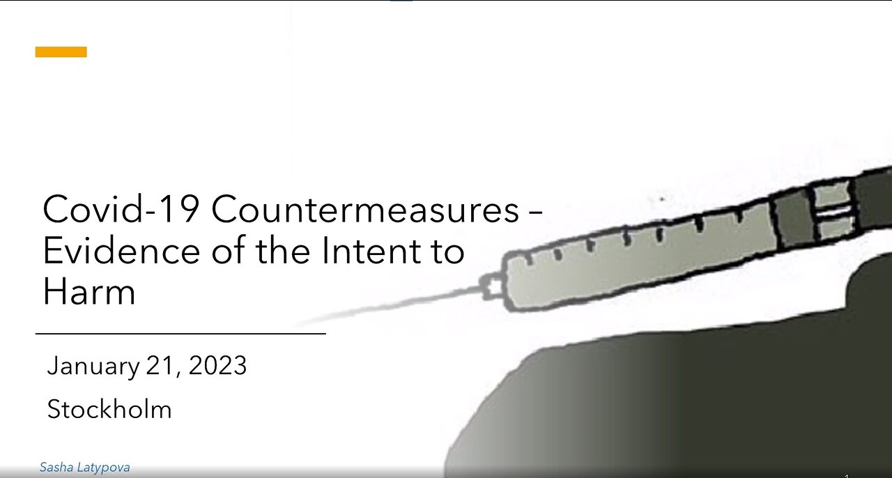 Sasha Latypova - COVID-19 Countermeasures Evidence of the Intent to Harm